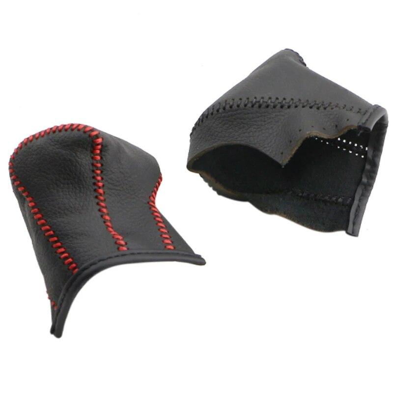 Leather Car Gear Head Shift Knob Protection Cover Case for Kia Rio 4 K2 Sportage QL KX5 Optima K5 Niro 2017 2018