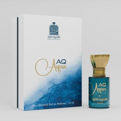 AdilQadri AQ Aqua Attar Perfume | French And Aquatic | Non-Alcoholic Roll-On Attar For Men & Women 12 ML