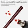 Two-Color Heat Shrink Tubing, 1m: Fishing Rod & Gear Handle Cover, Anti-Slip & Insulating Sleeve.