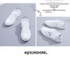 Women's 2025 Summer White Mesh Breathable Flat Casual Sport Shoes