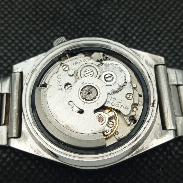USED VINTAGE SEIKO 5 AUTO 7009A JAPAN MENS ORIGINAL DIAL WATCH 621b-a413561-2 SKU621b-a413561