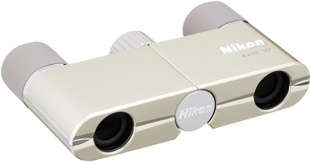 Nikon Binoclu Yu 4X10D CF Prismă de acoperiș Tip 4x 10 Calibru Champagne Gold 4X10DCF în (A făcut Japonia)