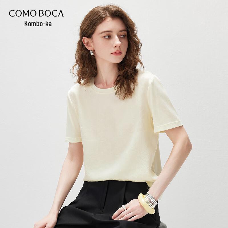 Kemeng Boka Women s Mulberry Silk Short-Sleeve T-Shirt 2XL