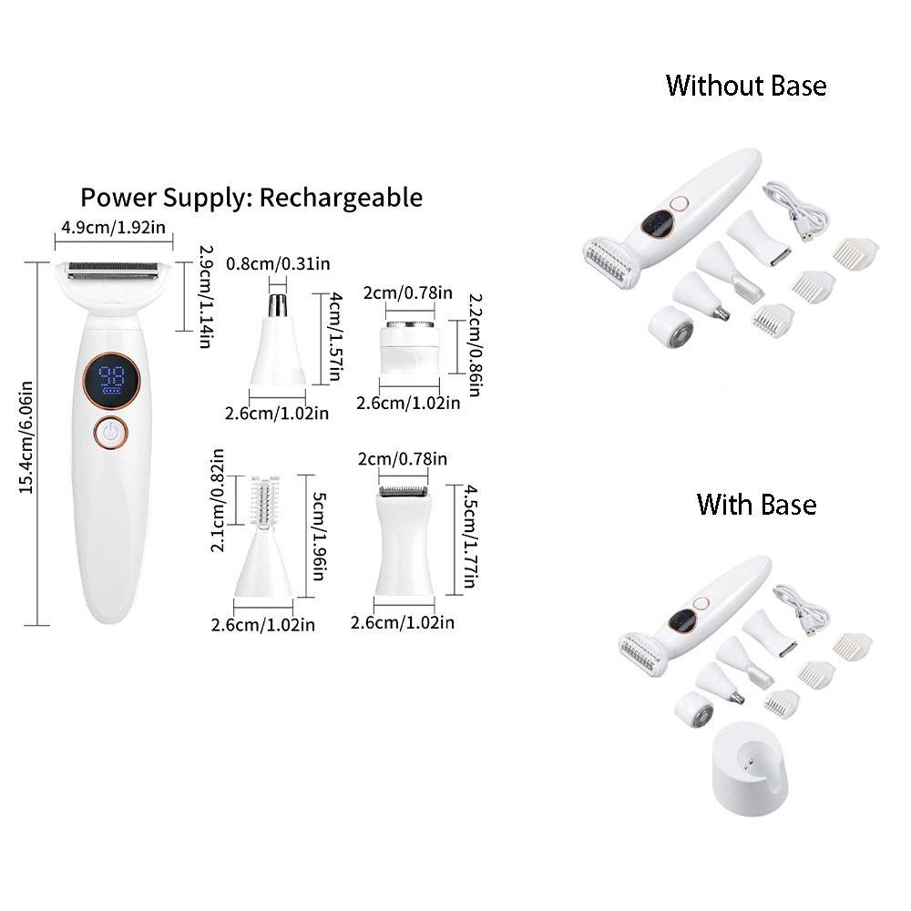 5 In 1 Hair Removal Instrument Washable Electric Epilator Body Hair Trimmer  Personal Care