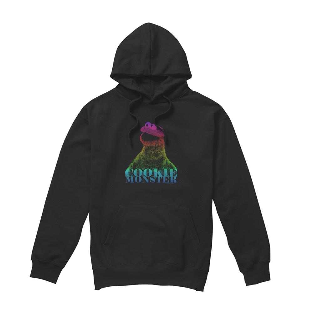 Sesame Street Unisex Adult Cookie Monster Half Tone Hoodie