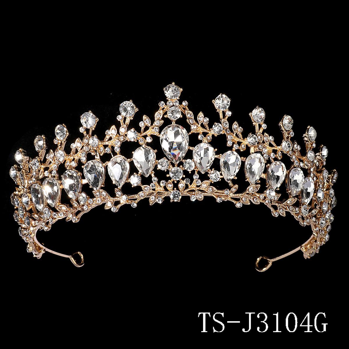 Green Red Blue Clear Rhinestone Crown  Crystal Tiaras Crown for Queens Hair Jewelry Diadema for Queens