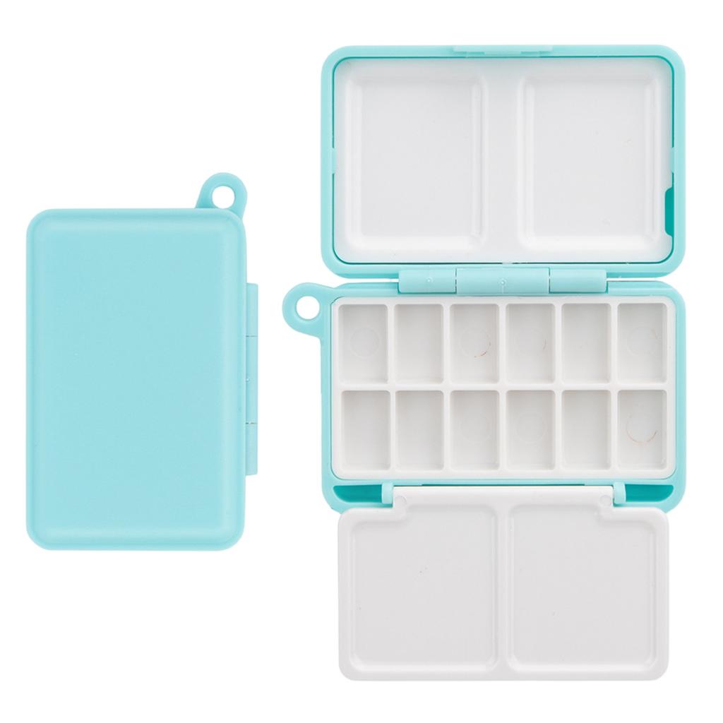 Watercolor Box with Lid Watercolor Pans for Travel Painting Empty Watercolor Tins Box with Pans Watercolor Paint Palette