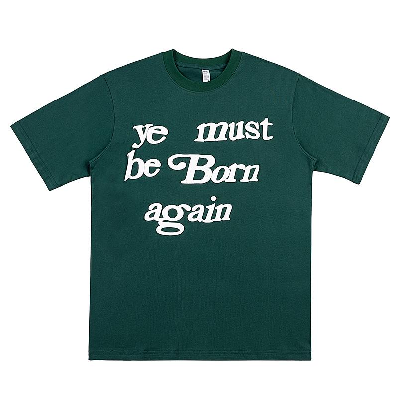 

CPFM x Kanye Rebirth Футболка с коротким рукавом, винтажная, свободного кроя, для пар L зелёный