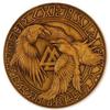 60,96 cm Odens korpar Hugin och Munin Träsnideri Viking Valknut Plakett Jul Bröllop Vägg Hemmakontor Dekor
