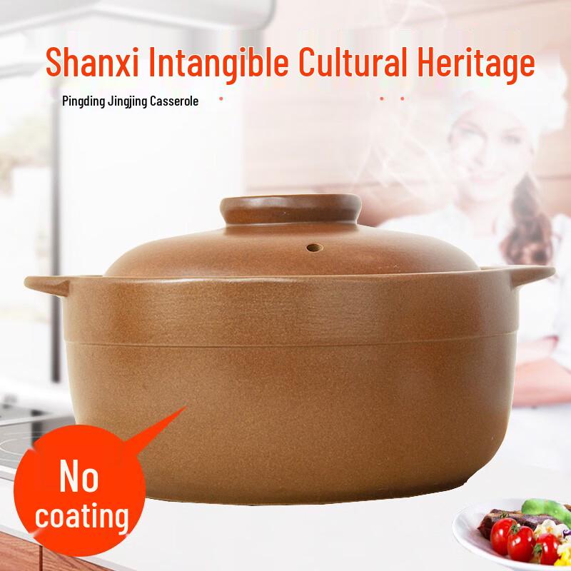 Traditional Ceramic Clay Pot for Stewing and Soup