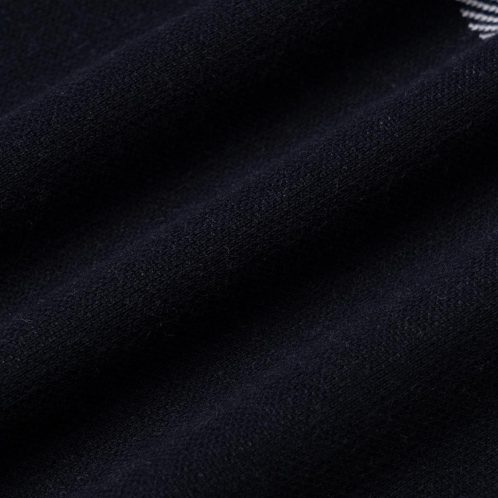Emporio Armani Letter Embroidered Round Neck Casual Long Sleeve Knit Sweater Men Sweater Black 3K1MXE-1MLYZ-0920