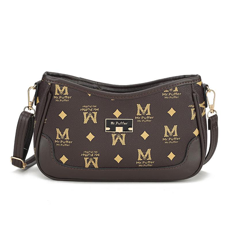 

Trendy Small Bag Women s One Shoulder Crossbody Bag Printed Underarm Bag