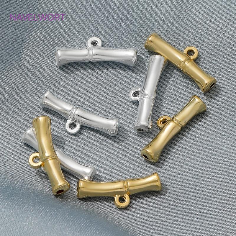 Margele tub distanțiere placate cu aur de 18K, cauțiune pandantiv, conectori din alamă, accesorii pentru confecționarea brățărilor și colierelor DIY