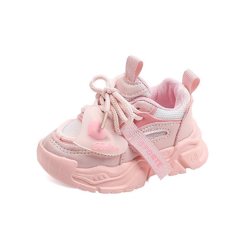 New Spring/Fall Korean Style Kids' Sneakers – Boys' Ultra-Light Soft-Sole Casual Shoes, Girls' Breathable Student Footwear, Chunky Dad Shoes