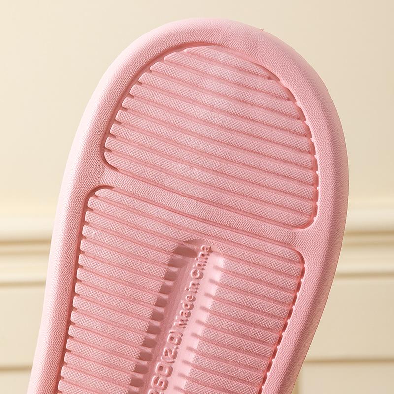 Lightweight brown bear head cotton slippers home use plush plush slippers autumn and winter warm couple cotton slippers