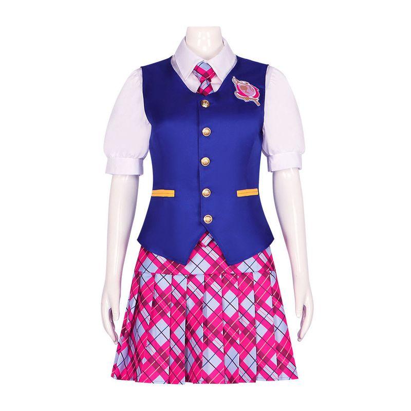 Delanci Cosplay Costume Barbie's Glamorous Princess Academy Same Style Clothes School Uniform Cosplay Halloween Costume