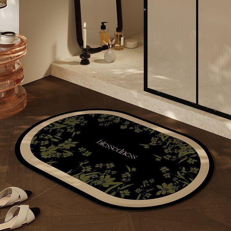 

Light luxury bathroom absorbent floor mat Non-slip quick-drying diatom mud door mat 40X60cm 15.7X23.6in