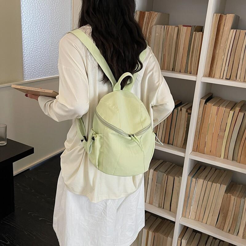 Schoolbag1011 Spring New Canvas Backpack Women's Casual Korean Version Ins Large Capacity Travel Bag College Sports Schoolbag Men
