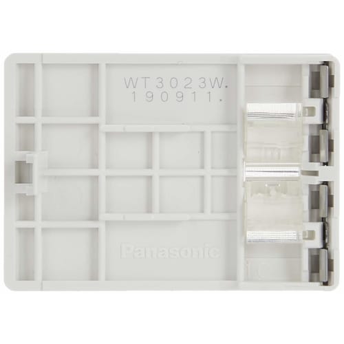 Panasonic Cosmo Series Wide 21 Embedded Triple Switch Handle with Display/No Name White WT3023W
