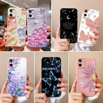 Per Samsung F06 M06 A06 M16 F16 S25 Edge 5G Custodia per Telefono Carina Fiori Pittura a Olio Alta Qualità Morbida Silicone Liquido Antiurto Guscio Per Samsung Capa