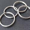 Bright Nickel Polished Stainless Steel Lobster Clasp Keyring Set with Pendant Hardware Accessories