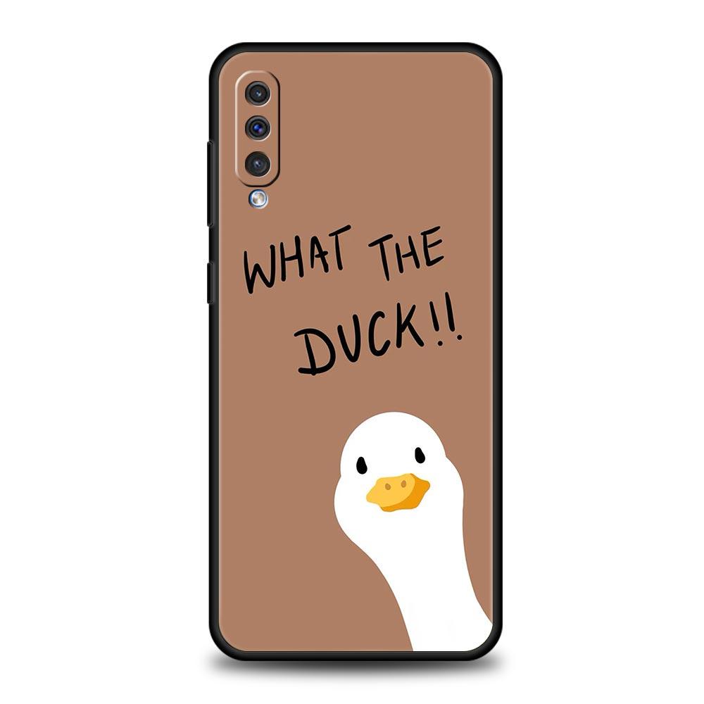 Funny Duck Phone Case For Samsung A56 A36 A26 A54 A52 A24 A14 A50 A72 A70 A06 A12 A22 A34 A42 A32 A04s A16 5G Cover