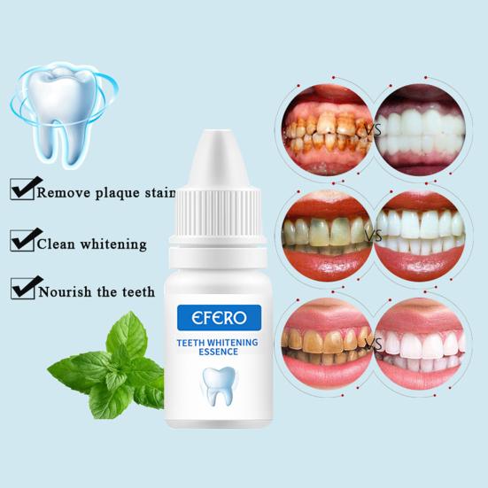 10ml Tooth Serum Effective Removing Stain Natural Extract Teeth Whitening Powder Clean Oral Essence
