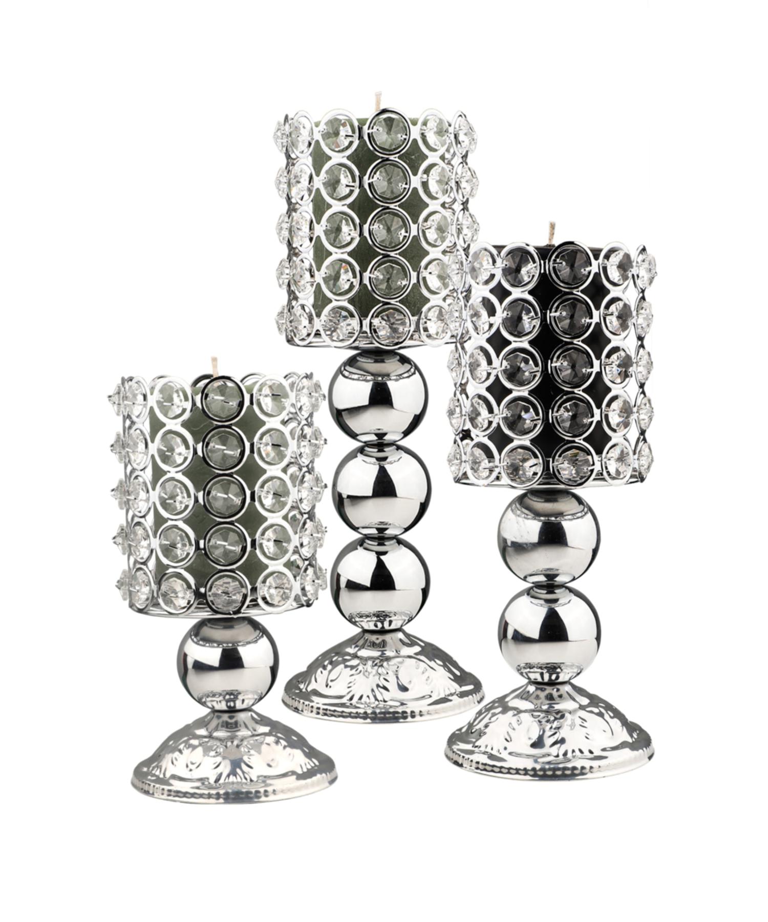 

Leman 3rd Set Подсвечник Chrome Crystal