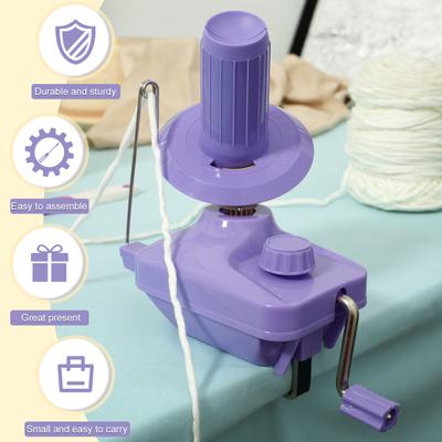 Yarn Ball Winder Manual Yarn Winder Low Noise Yarn Spinner Detachable Wool Winder Lightweight Yarn Ball Spinner Knitting Yarn