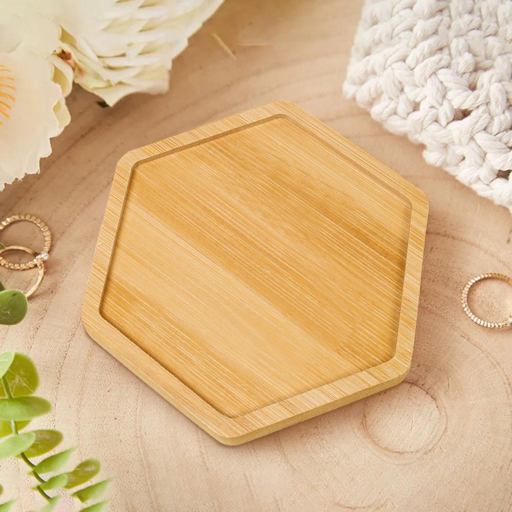 Handmade Bamboo Mosaic Coaster - Round or Rectangular Heat Insulation Mat