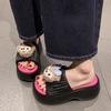 Fashion Cute Cartoon Cat Slippers for Women To Wear Spring New Small Height-increasing Cool Slippers