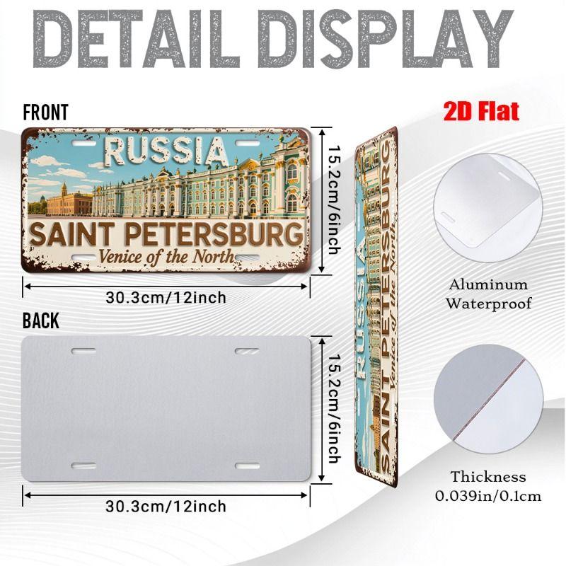 Urban City Theme Metal Tin Sign for Bar Garage Interior