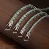 Bracelets Tennis Moissanite Verte Originaux pour Femmes Hommes Diamant de Laboratoire avec GRA Bijoux de Mariage Bracelet en Argent 925