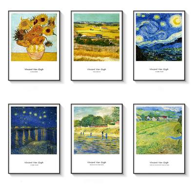 Kolekce Van Gogh Works 24 obrázků Slavná malba na plátně Plakáty Výtisky Nástěnné obrazy do obývacího pokoje Nástěnná dekorace Cuadros