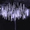 8 Tube Solar LED Christmas Lights Multicolor Holiday String Lights Outdoor Raindrop Lights Party
