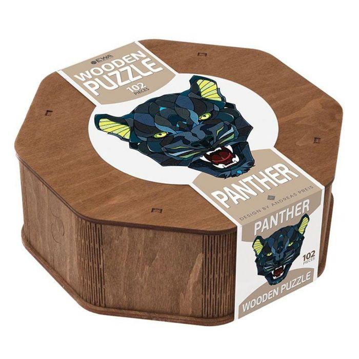 Puzzle Animaux - EWA ECO-WOOD-ART - Panthère - 102 pièces - Bois écologique