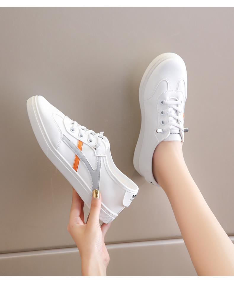 Spring/Summer Women's Korean Style Leather Flats - Versatile, Comfortable, Non-Slip, Breathable, White Casual Shoes