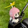 Niedliche rote Panda-Motorrad-Ornamente, kreative Auto-Ornamente, Motorrad-Helm-Zubehör für Freunde, Geburtstagsgeschenke