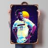 Ronaldinyo Fotbalista Kovový Plakát Přizpůsobené Nástěnné Umění Retro Vintage Plechové Cedule pro Pánský Koutek Domácí Dekorace Položky Wand Deko