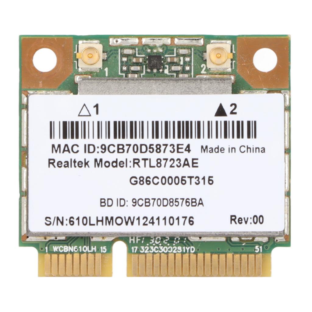 Wireless Network Card Mini PciExpress 802.11B g n 300M BT4.0 High Speed Transmission Plug and Play Network Card