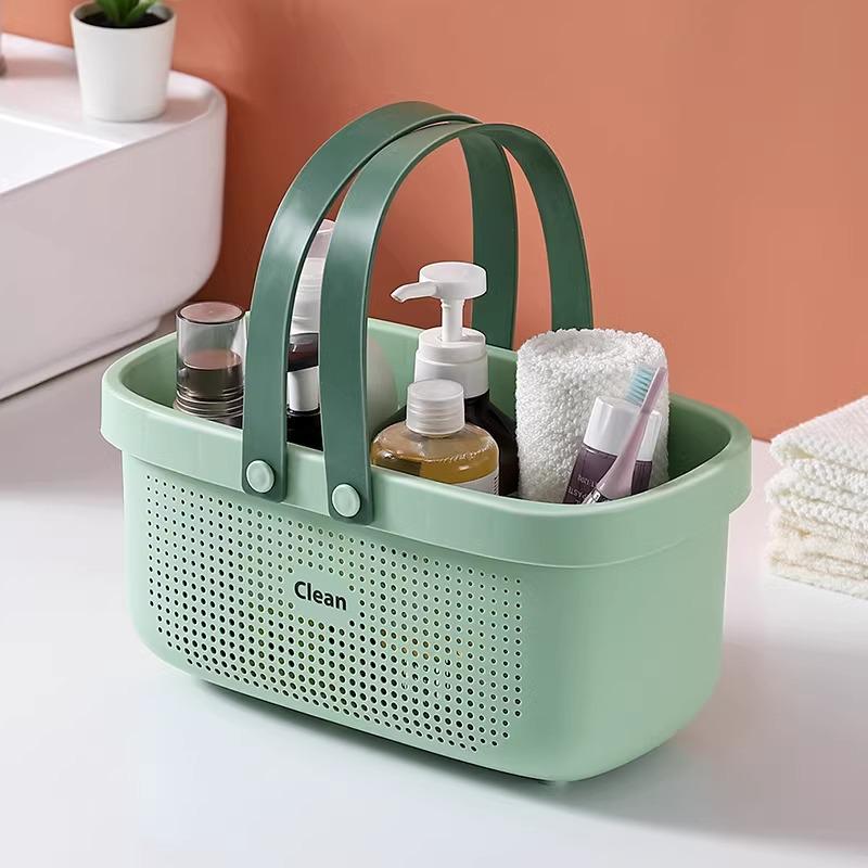 Handheld Bathroom Toiletries Basket - Large Capacity for Men's and Women's Bath Essentials