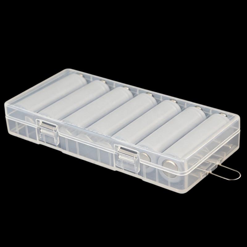 For 8 Section 12 Section AAA 18650 Rechargeable Battery Power Bank Plastic Cases Battery Storage Box Hard Case Holder