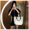 Japanese Style Canvas Tote: Versatile, Fashionable Shoulder Bag for College, Campus & Commuting