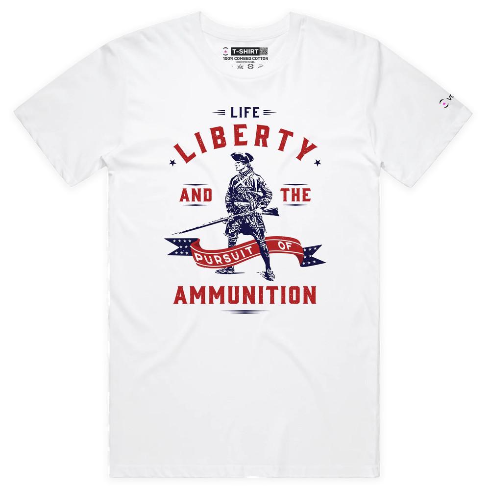 VOICEART Minuteman Funny Political T-Shirt with Premium Quality Graphic Design 4XL