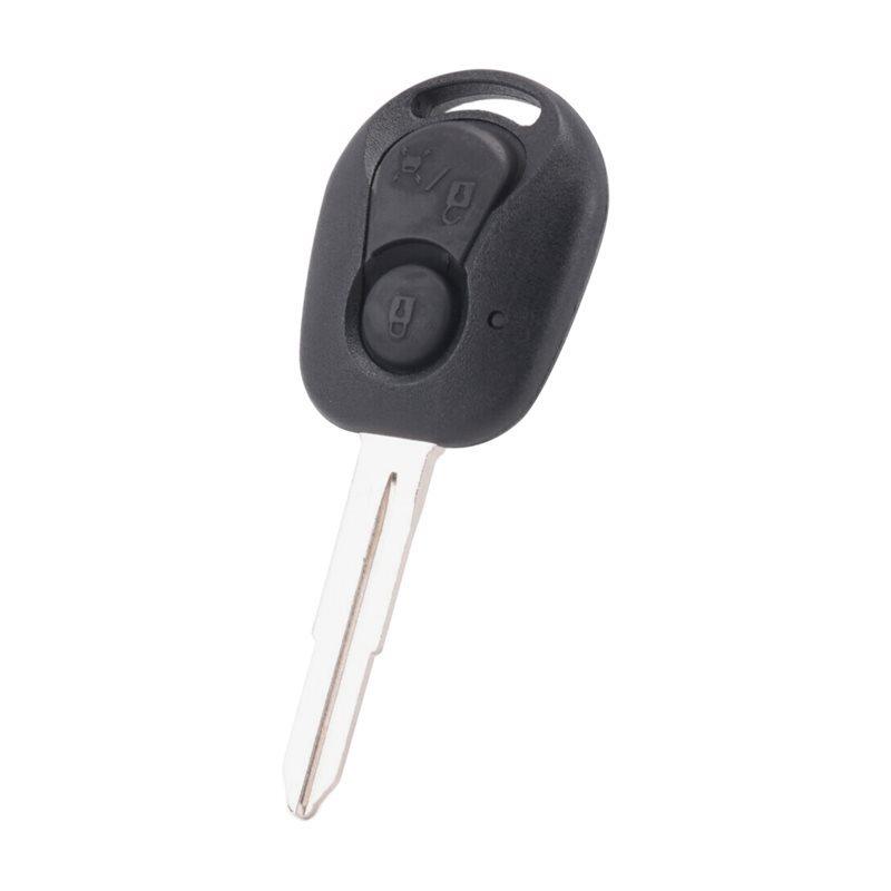 WO-2 Buttons Remote Key Shell For Ssangyong Actyon Kyron Rexton Uncut Blade Key Fob Cover Case Replacement