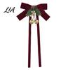 Festive Drapery Holdbacks Christmas Velvet Curtain Tiebacks with Golden Bells, Artificial Pine Needle, Holiday Party Supplies Cones, Decorative Drape