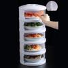 Food Insulation Covers 3/4/5 Layer Transparent Stackable Dustproof Leftovers Food Storage Container Kitchen Organization
