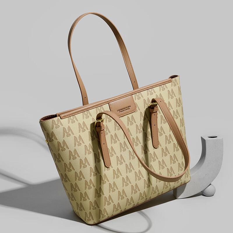LEMON KOKO Vintage Floral Commuter Tote Bag