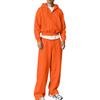 Ensemble Sweat à Capuche zippé et Pantalon de Jogging assortis pour Tenue Casual d'Hiver