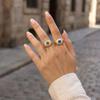 Personalisierter Harz Augen Ring Vintage Punk Augapfel Ring Überlagerung Dämonen Augen Finger Ring Mädchen